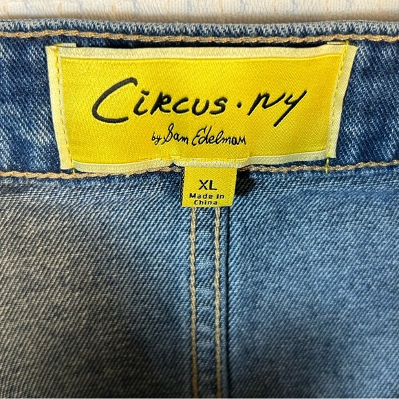 NEW Circus NY by Sam Edelman Bustier Denim Crop Top Womens XL Adjustable Straps - Picture 4 of 11
